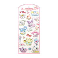 サンリオキャラクターズパールマシュマロシール　ふんわりパジャマパーティー