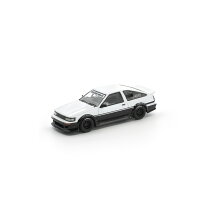 POP RACE 1/64 RWB AE86 ホワイト／ブラック 【PR640496】 (ミニカー)