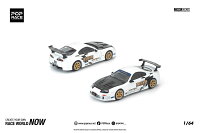 POP RACE 1/64 トップシークレット GT300 スープラ ホワイト 【PR640364 】 (ミニカー)