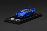 ignition model Nissan Skyline GT-R (BNR34) NISMO customized Blue Metallic (1/64 Scale) 【IG4174】 (ミニカー)