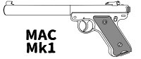 MAC Mk1(マック マークワン)マットブラックABS (トイガン ガスガン)