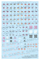 PUNI☆MOFU 『メガミデバイス M.S.G』 ロン アイデカールセット 【KP898】 (プラモデル用オプション)